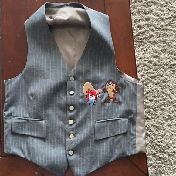 Too Cute Jackets & Blazers - Vintage Too Cute Looney Tunes Characters vest